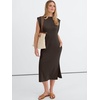 image:imageANRABESS Womens Midi Dresses Wrinkle Free Summer Casual SundressBrown