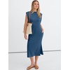image:imageANRABESS Womens Midi Dresses Wrinkle Free Summer Casual SundressDeep Blue