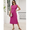 image:imageANRABESS Womens Midi Dresses Wrinkle Free Summer Casual SundressHot Pink