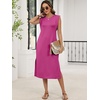 image:imageANRABESS Womens Midi Dresses Wrinkle Free Summer Casual SundressHot Pink