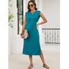 image:imageANRABESS Womens Midi Dresses Wrinkle Free Summer Casual SundressLake Blue