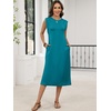 image:imageANRABESS Womens Midi Dresses Wrinkle Free Summer Casual SundressLake Blue
