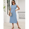 image:imageANRABESS Womens Midi Dresses Wrinkle Free Summer Casual SundressLight Blue