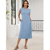image:imageANRABESS Womens Midi Dresses Wrinkle Free Summer Casual SundressLight Blue