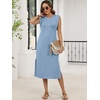 image:imageANRABESS Womens Midi Dresses Wrinkle Free Summer Casual SundressLight Blue