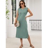 image:imageANRABESS Womens Midi Dresses Wrinkle Free Summer Casual SundressLight Green