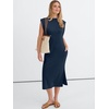 image:imageANRABESS Womens Midi Dresses Wrinkle Free Summer Casual SundressNavy Blue