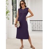 image:imageANRABESS Womens Midi Dresses Wrinkle Free Summer Casual SundressPurple