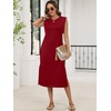 image:imageANRABESS Womens Midi Dresses Wrinkle Free Summer Casual SundressRed