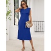image:imageANRABESS Womens Midi Dresses Wrinkle Free Summer Casual SundressRoyal Blue