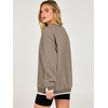 image:imageANRABESS Womens Oversized Sweatshirts Crew Neck Fall Pullover TopsBrown Khaki
