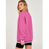 image:imageANRABESS Womens Oversized Sweatshirts Crew Neck Fall Pullover TopsHot Pink