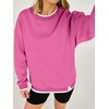 image:imageANRABESS Womens Oversized Sweatshirts Crew Neck Fall Pullover TopsHot Pink