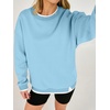 image:imageANRABESS Womens Oversized Sweatshirts Crew Neck Fall Pullover TopsLight Blue