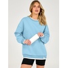 image:imageANRABESS Womens Oversized Sweatshirts Crew Neck Fall Pullover TopsLight Blue
