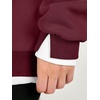 image:imageANRABESS Womens Oversized Sweatshirts Crew Neck Fall Pullover TopsWine Red