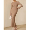 image:imageANRABESS Womens Ribbed Fall Long Sleeve Bodycon Maxi DressKhaki