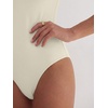 image:imageANRABESS Womens Short Sleeve Crew Neck BodysuitBeige