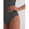 image:imageANRABESS Womens Short Sleeve Crew Neck BodysuitDeep Grey