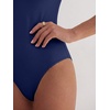 image:imageANRABESS Womens Short Sleeve Crew Neck BodysuitNavy Blue