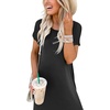 image:imageANRABESS Womens Summer Maxi Dress Short Sleeve Casual Sundress with PocketsBlack