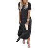 image:imageANRABESS Womens Summer Maxi Dress Short Sleeve Casual Sundress with PocketsDot Star