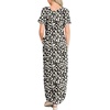 image:imageANRABESS Womens Summer Maxi Dress Short Sleeve Casual Sundress with PocketsFloral Black