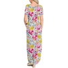 image:imageANRABESS Womens Summer Maxi Dress Short Sleeve Casual Sundress with PocketsFloral Blue Orange Pink