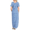 image:imageANRABESS Womens Summer Maxi Dress Short Sleeve Casual Sundress with PocketsFloral Bule