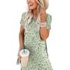 image:imageANRABESS Womens Summer Maxi Dress Short Sleeve Casual Sundress with PocketsFloral Cyan