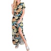 image:imageANRABESS Womens Summer Maxi Dress Short Sleeve Casual Sundress with PocketsFloral Orange Yellow