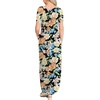 image:imageANRABESS Womens Summer Maxi Dress Short Sleeve Casual Sundress with PocketsFloral Orange Yellow