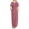 image:imageANRABESS Womens Summer Maxi Dress Short Sleeve Casual Sundress with PocketsFloral Red