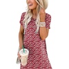 image:imageANRABESS Womens Summer Maxi Dress Short Sleeve Casual Sundress with PocketsFloral Red