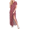 image:imageANRABESS Womens Summer Maxi Dress Short Sleeve Casual Sundress with PocketsFloral Red