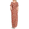 image:imageANRABESS Womens Summer Maxi Dress Short Sleeve Casual Sundress with PocketsFloral Red White