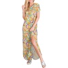 image:imageANRABESS Womens Summer Maxi Dress Short Sleeve Casual Sundress with PocketsFloral Yellow