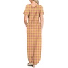 image:imageANRABESS Womens Summer Maxi Dress Short Sleeve Casual Sundress with PocketsFloral Yellow Purple