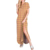 image:imageANRABESS Womens Summer Maxi Dress Short Sleeve Casual Sundress with PocketsFloral Yellow Purple