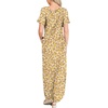 image:imageANRABESS Womens Summer Maxi Dress Short Sleeve Casual Sundress with PocketsFloral Yellow Red