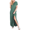 image:imageANRABESS Womens Summer Maxi Dress Short Sleeve Casual Sundress with PocketsGrass