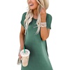 image:imageANRABESS Womens Summer Maxi Dress Short Sleeve Casual Sundress with PocketsGrass