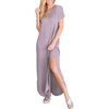image:imageANRABESS Womens Summer Maxi Dress Short Sleeve Casual Sundress with PocketsLilac
