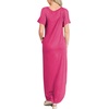 image:imageANRABESS Womens Summer Maxi Dress Short Sleeve Casual Sundress with PocketsPink