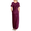 image:imageANRABESS Womens Summer Maxi Dress Short Sleeve Casual Sundress with PocketsPurple