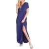 image:imageANRABESS Womens Summer Maxi Dress Short Sleeve Casual Sundress with PocketsRoyal Blue