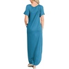 image:imageANRABESS Womens Summer Maxi Dress Short Sleeve Casual Sundress with PocketsSky