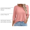 image:imageANRABESS Womens Tops 34 Sleeve Fall Business Casual BlousesCoral