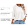 image:imageANRABESS Womens Tops 34 Sleeve Fall Business Casual BlousesCream White