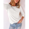 image:imageANRABESS Womens Tops 34 Sleeve Fall Business Casual BlousesCream White